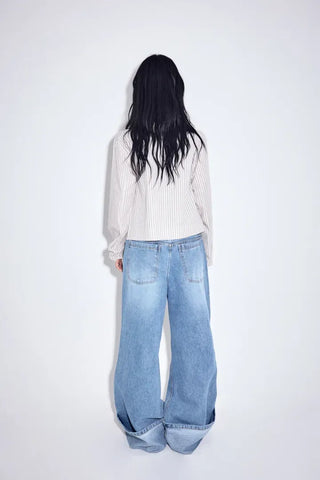 Ditto Roll-up Wide Jeans