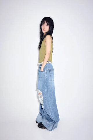 Ditto Roll-up Wide Jeans