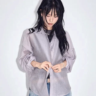Flynn Loose See-through Shirt