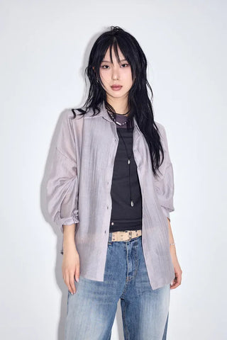 Flynn Loose See-through Shirt