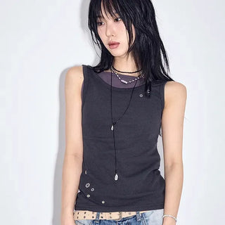 Unt Eyelet Sleeveless