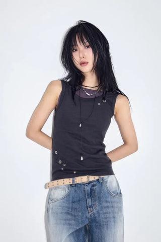 Unt Eyelet Sleeveless