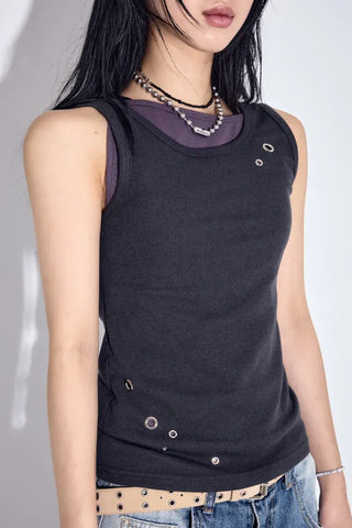 Unt Eyelet Sleeveless