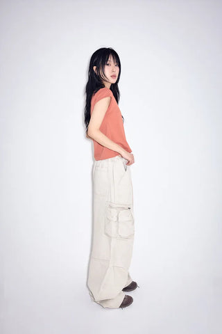 Marron Round Half Tee
