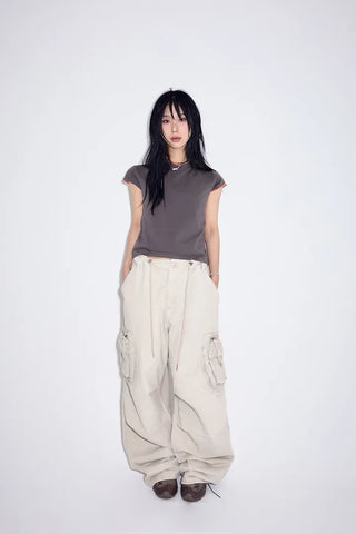 Marron Round Half Tee