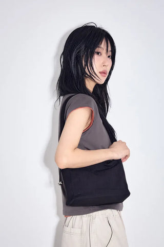 Marron Round Half Tee