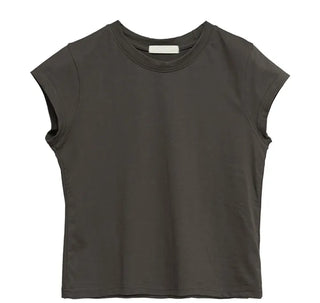 Marron Round Half Tee