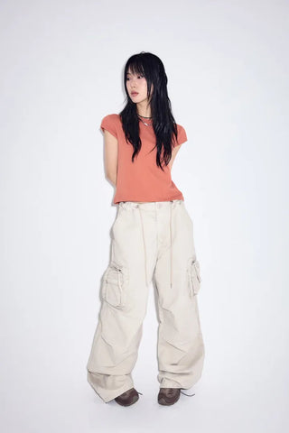 Warp-dyed Multi Cargo Pants