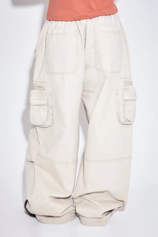 Warp-dyed Multi Cargo Pants