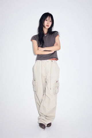 Warp-dyed Multi Cargo Pants