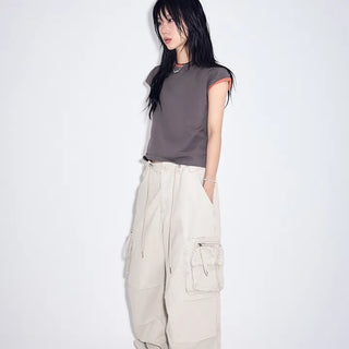 Warp-dyed Multi Cargo Pants