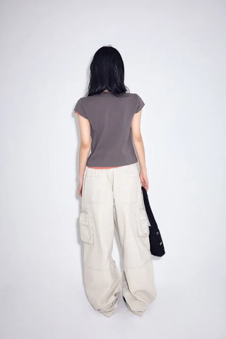 Warp-dyed Multi Cargo Pants