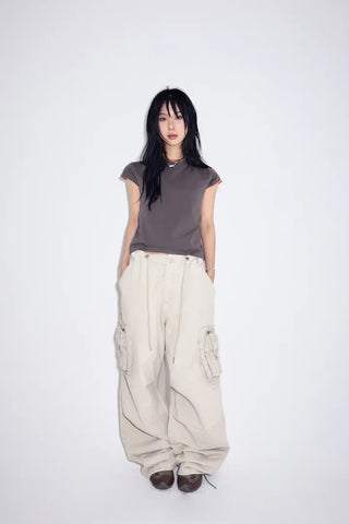 Warp-dyed Multi Cargo Pants