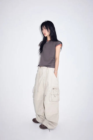 Warp-dyed Multi Cargo Pants