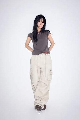 Warp-dyed Multi Cargo Pants