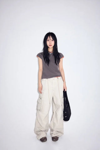 Warp-dyed Multi Cargo Pants