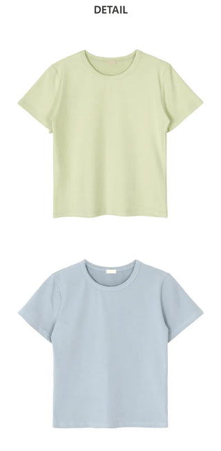 Basic Cotton Half Sleeve Tee