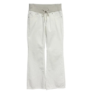 Ribbed Cotton Flare Jeans