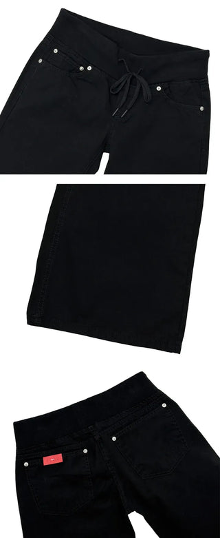 Ribbed Cotton Flare Jeans