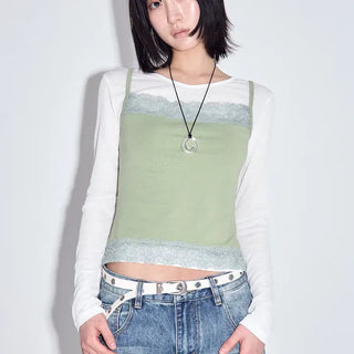 Collar Lace Sleeveless