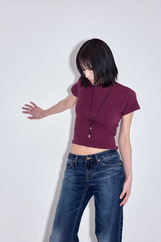 Hose punched layered skirt