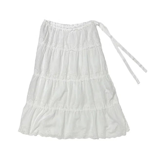 Hose punched layered skirt