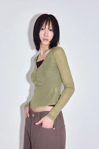 Vent Snap V Long Sleeve