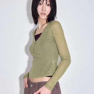 Vent Snap V Long Sleeve