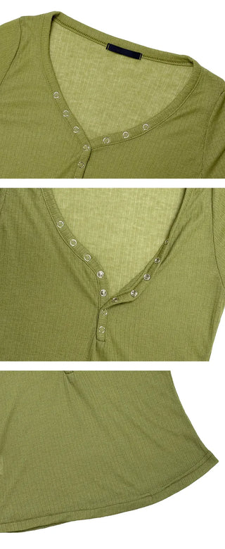 Vent Snap V Long Sleeve