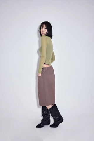 Matte Cotton Bermuda Pants