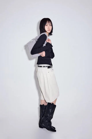 Matte Cotton Bermuda Pants
