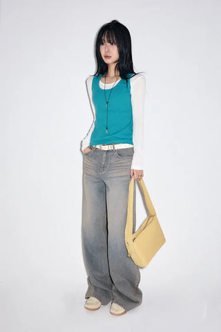 Square Shirred Shoulder Bag