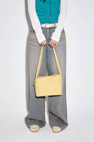 Square Shirred Shoulder Bag