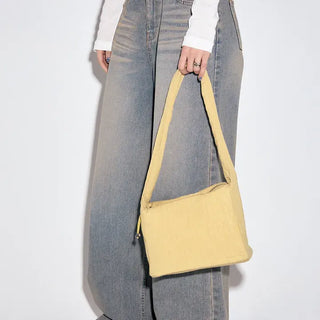 Square Shirred Shoulder Bag