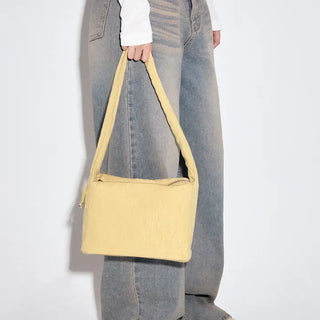 Square Shirred Shoulder Bag