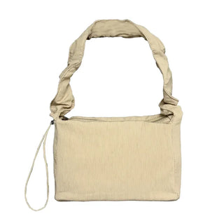 Square Shirred Shoulder Bag