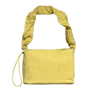 Square Shirred Shoulder Bag