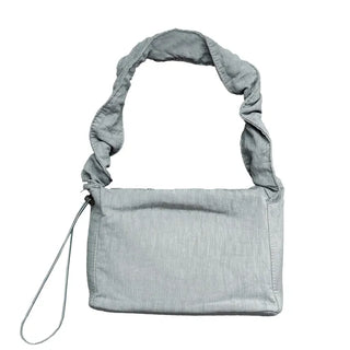 Square Shirred Shoulder Bag