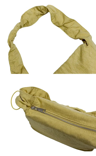 Square Shirred Shoulder Bag