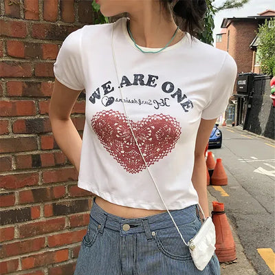 We Are Heart Vintage Crop Top
