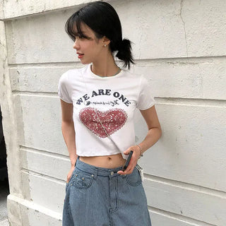 We Are Heart Vintage Crop Top