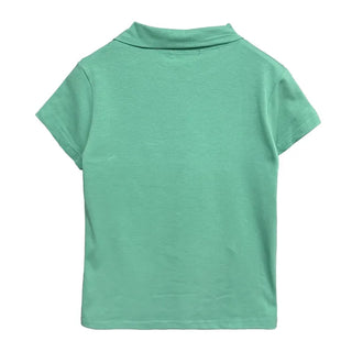 Apo Button Collar Half Short Sleeve Tee