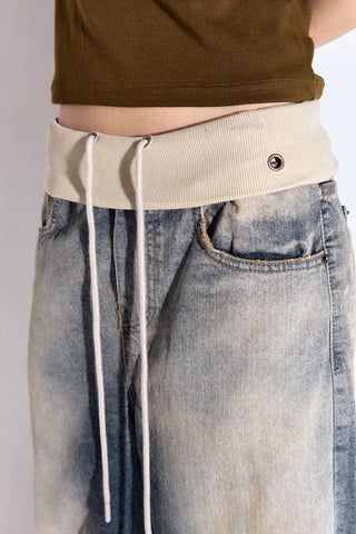 Rudd folding wide jeans