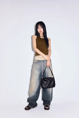 Rudd folding wide jeans