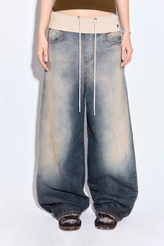 Rudd folding wide jeans