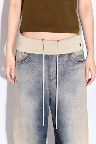 Rudd folding wide jeans