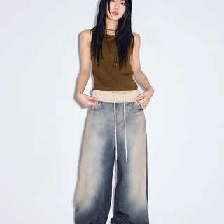 Rudd folding wide jeans