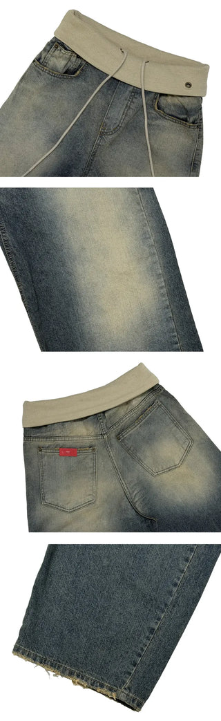 Rudd folding wide jeans
