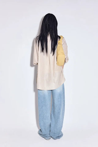 Romantic Sagging Wide Jeans