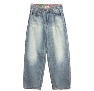 Romantic Sagging Wide Jeans
